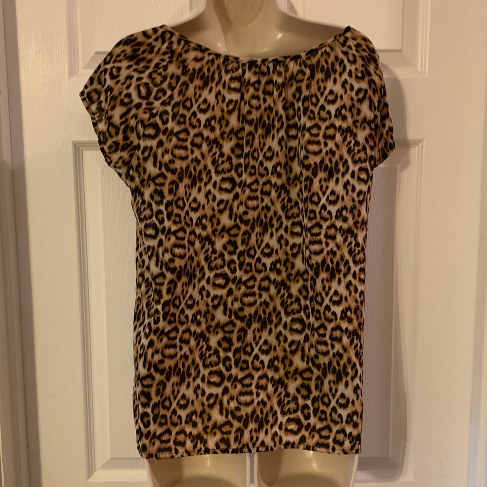 Forever 21 ShortSleeve AnimalPrint Blouse - Picture 2 of 2